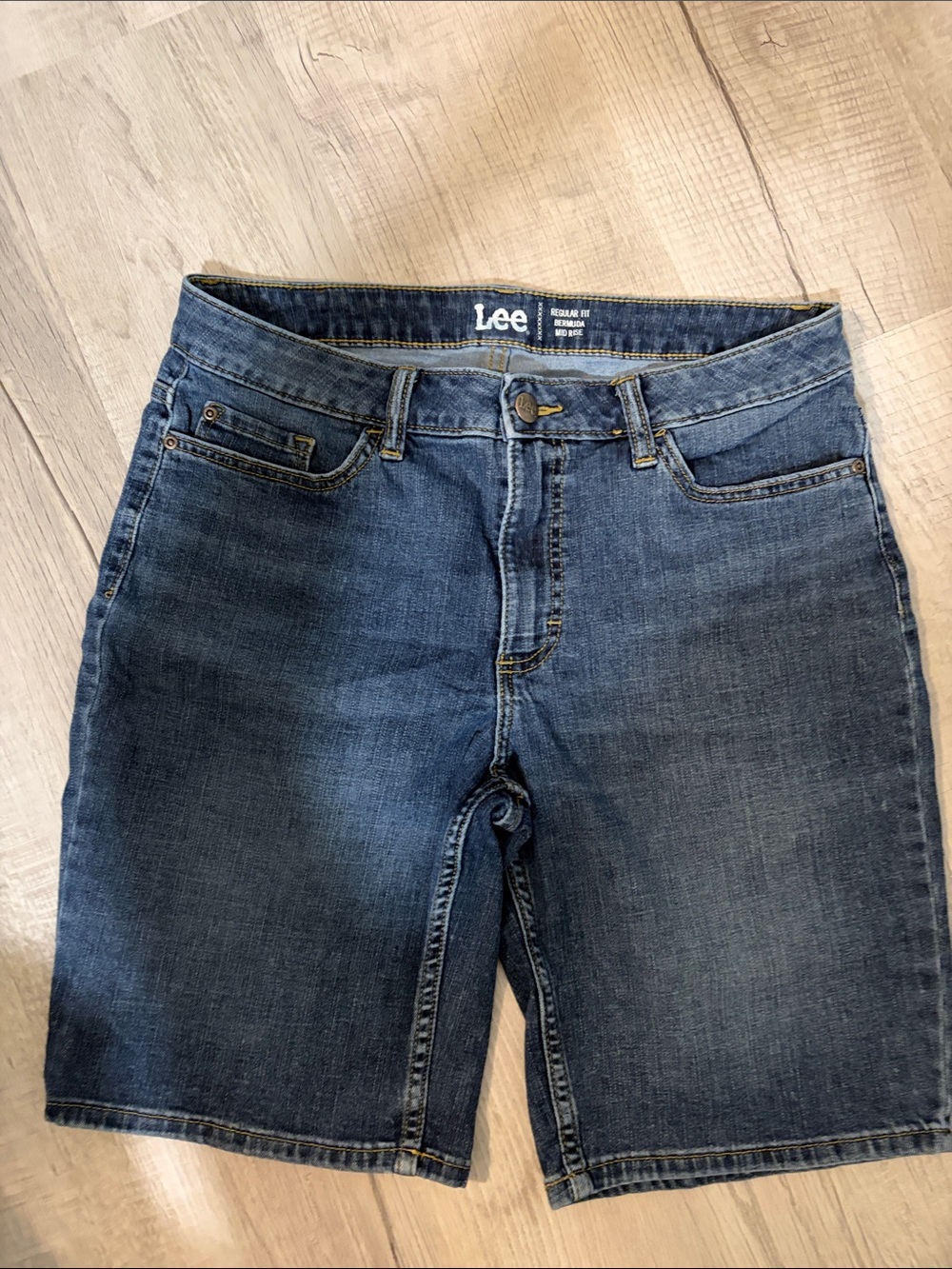 Lee  Dark Blue Denim Shorts